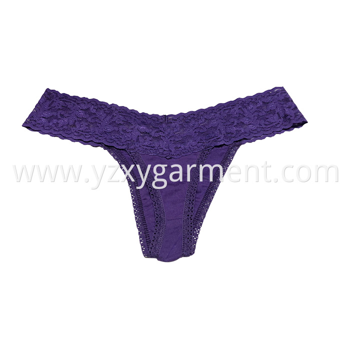 Lace Cotton Women thongs 